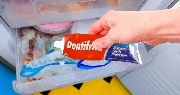 Colocar a pasta de dentes no congelador: o truque secreto para limpar a casa