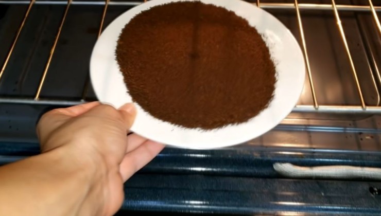 borra de café assada