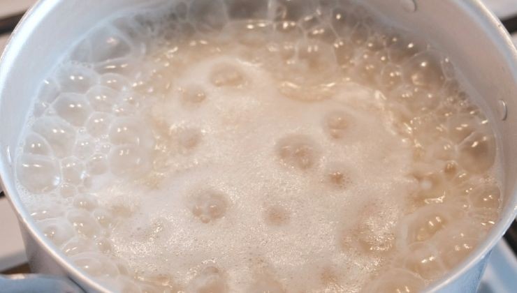 água para cozinhar arroz