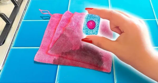 Como limpar e branquear panos de prato sujos com uma pastilha para lava-louças? Eles ficarão como novos