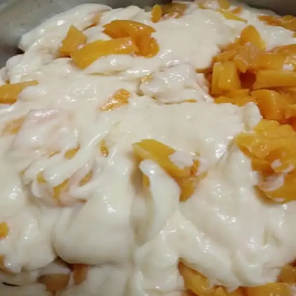 Creme Belga com Pêssegos