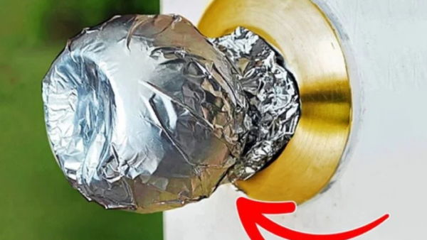 Enrole papel alumínio em volta da maçaneta da porta – veja por quê!