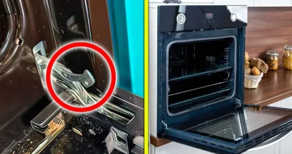 Existe um botão na porta do forno. A maioria das pessoas não sabe o quão útil é