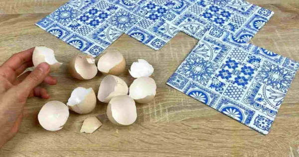 Incrível o que você pode criar com cascas de ovo e 3 guardanapos