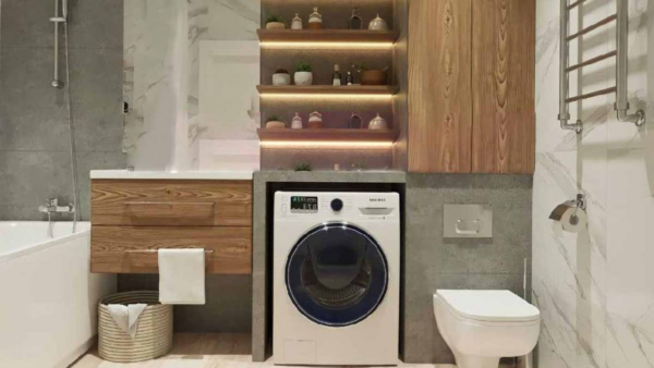 Nunca mais cometa o erro de instalar sua máquina de lavar no banheiro