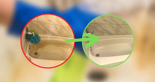 O calcário da banheira, só com este ingrediente por 2,50€ você vai fazer brilhar