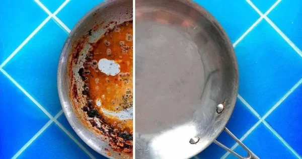 O ingrediente que elimina instantaneamente queimaduras em panelas e frigideiras. Custa menos de 1 euro