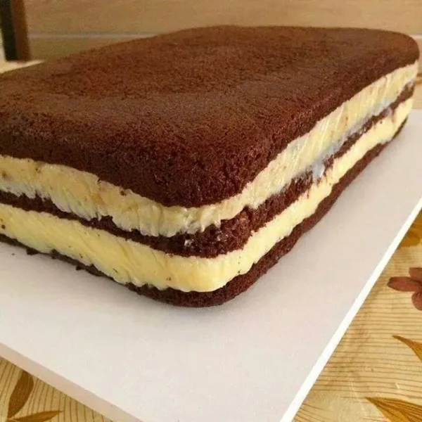 Pão de Ló de Chocolate com Recheio de Brigadeiro