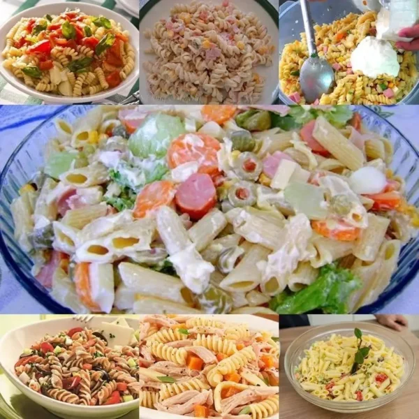 Receita de Salada de macarrão