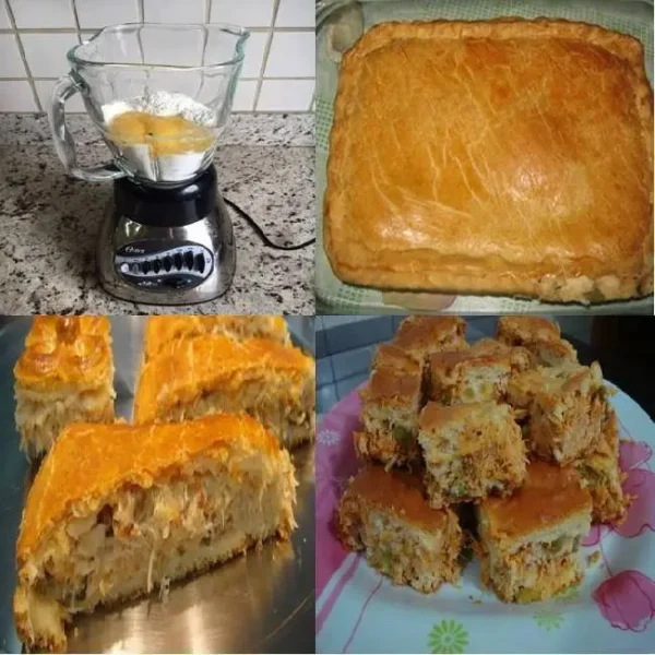 Torta de Frango de Liquidificador que Derrete na Boca