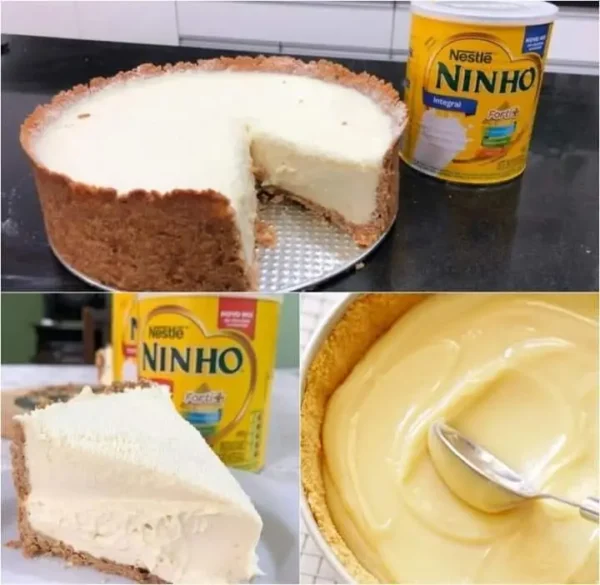 Torta de leite NINHO cremosa