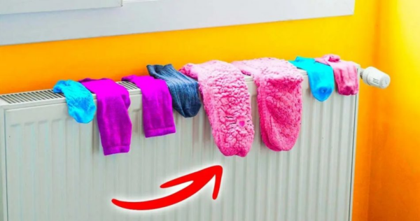 Um encanador alerta quem usa radiador para secar roupas