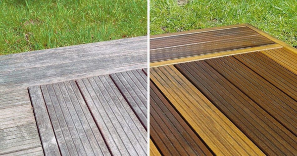 Veja como limpar profundamente um deck de madeira