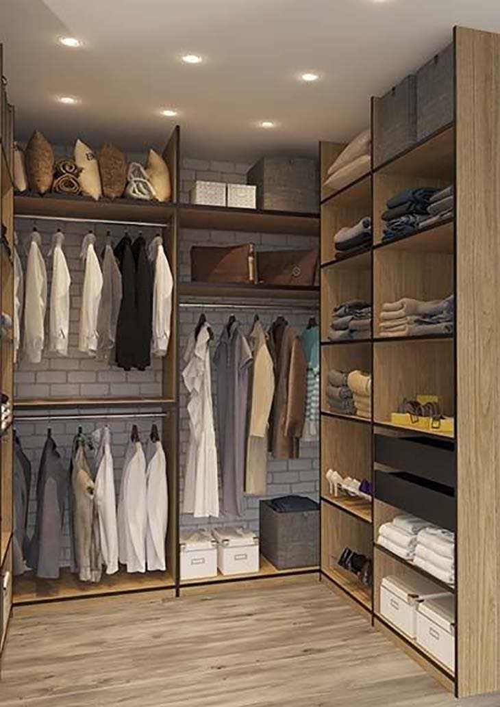 21 Ideen zum Aufbewahren von Kleidung, wenn Sie keinen Platz im Schrank haben 3 Personalisiertes Ankleidezimmer