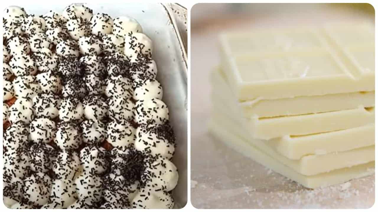 Arabisches Tiramisu, weiße Schokolade