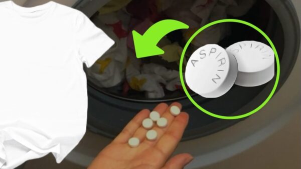 Aspirin in die Waschmaschine, reinwerfen und beobachten, was passiert: perfekte Wäsche