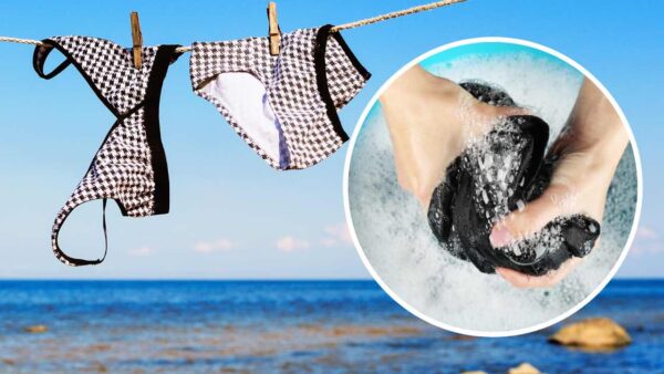 Badeanzug, trocknen Sie ihn niemals in der Sonne: Nur wenn Sie ihn waschen, damit er nicht ruiniert wird