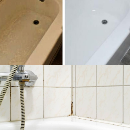 Badewanne, wie man sie mühelos reinigt: mit ein paar Tropfen ist sie wieder wie neu
