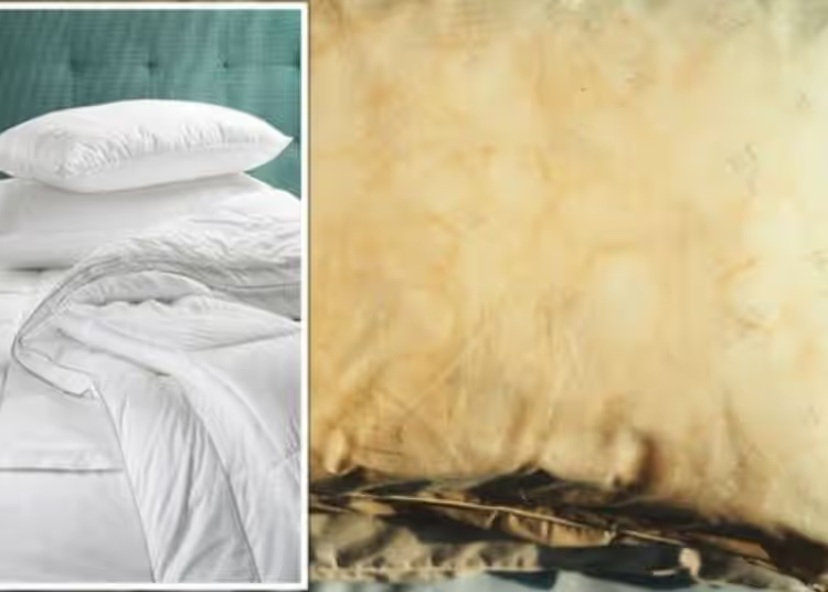 Beseitigen Sie mit diesem natürlichen Reiniger gelbe Flecken von Ihren Kissen