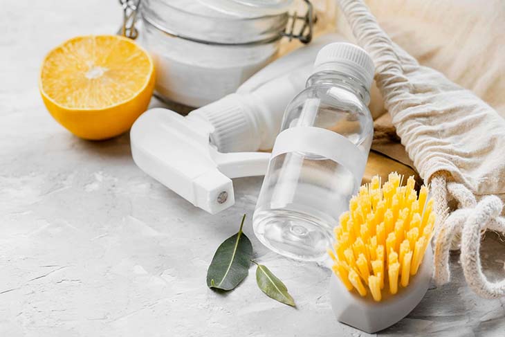 weißer Essig-Zitronen-Backpulver