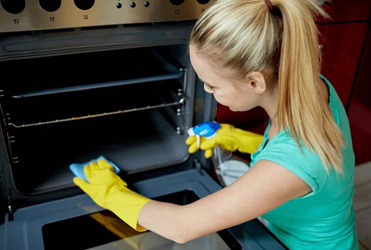 Reinigen Sie den Ofen