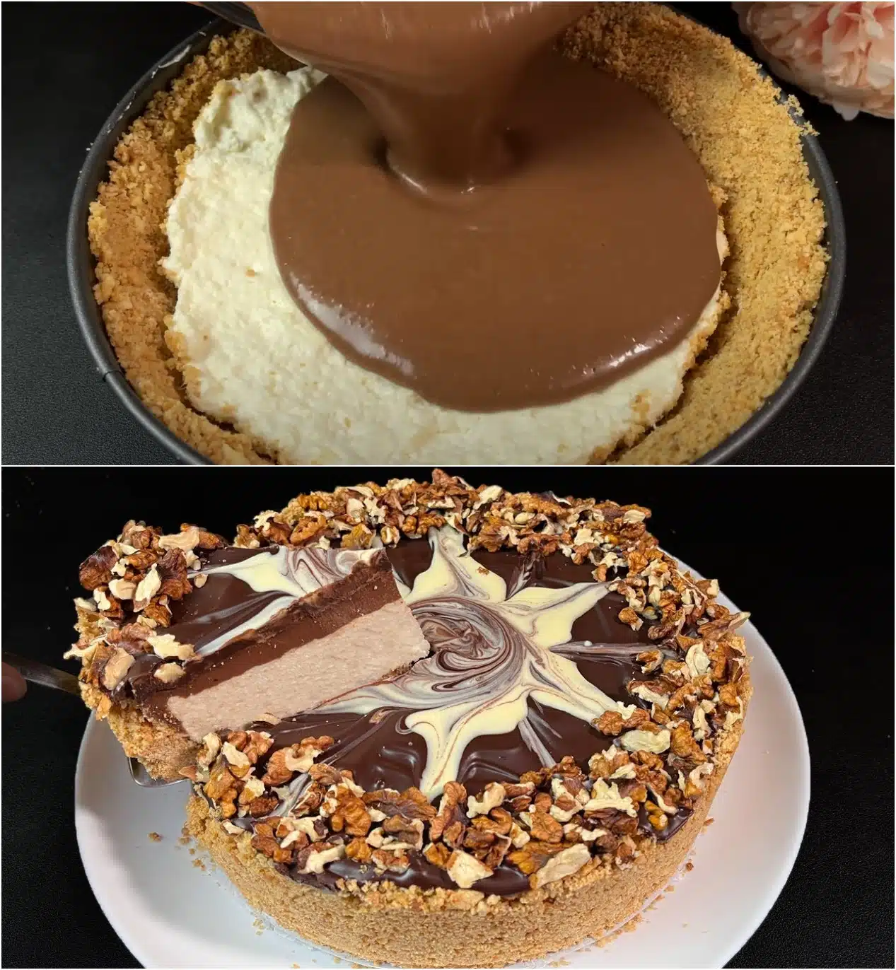 Dessert in 5 Minuten! Leckerer Schokoladenkuchen zu Weihnachten! Kein Backen!