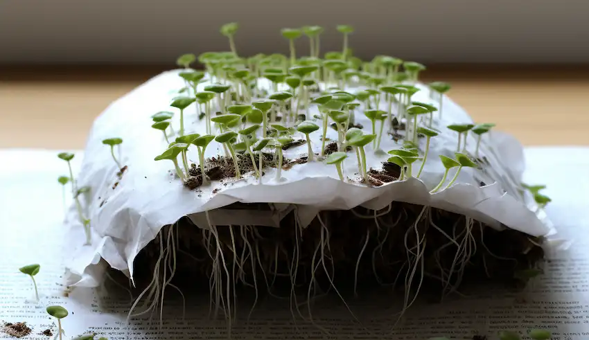 ein Papier mit Sprossen