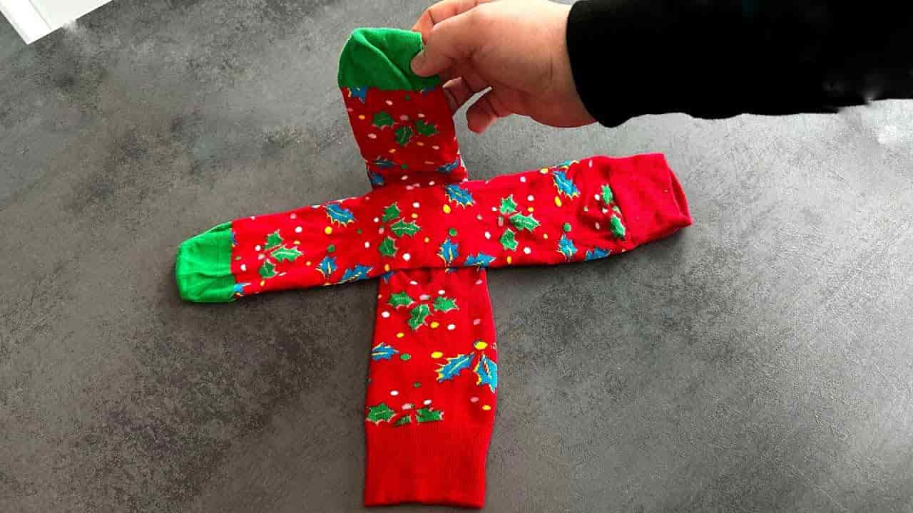 Falten Sie die Socken