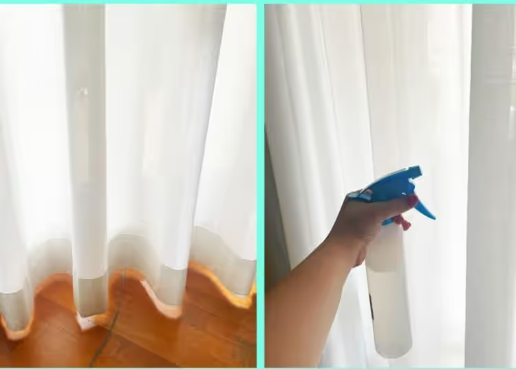 Effektive Methode zum Entfernen von Falten aus Vorhängen nach dem Waschen