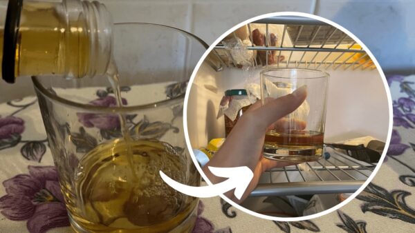 Ein Glas Essig im Kühlschrank, lassen Sie es dort stehen, bevor Sie zu Bett gehen: Sie werden nie damit aufhören