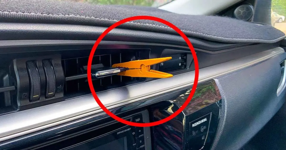 Eine Wäscheklammer in das Heizgitter stecken: der völlig unbekannte Trick, um das Auto zu parfümieren