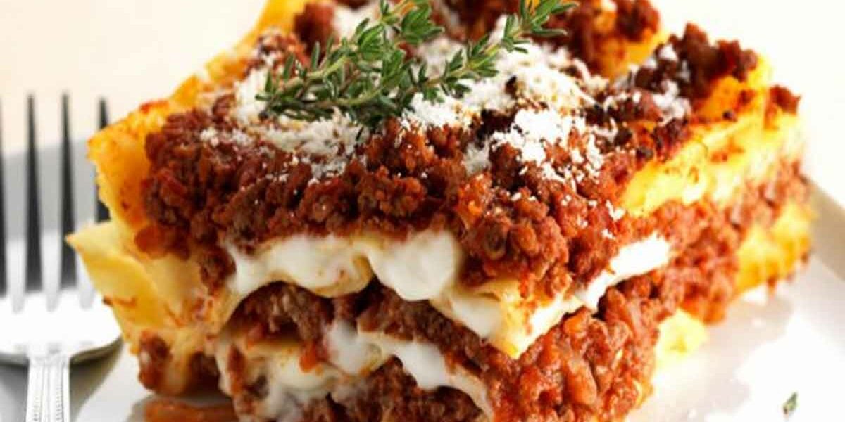 Einfache, aber exquisite Lasagne Bolognese