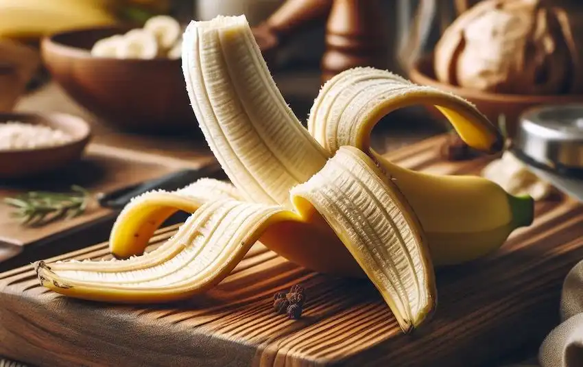 eine geschälte Banane