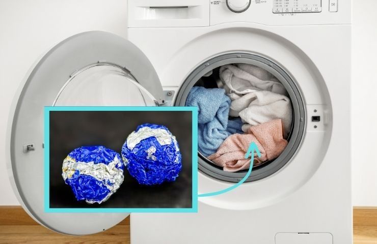Trick mit Alufolie in der Waschmaschine