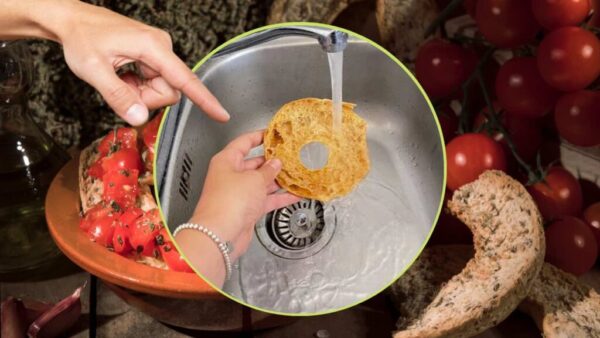 Friselle, nur wenn man sie einweicht, damit sie nicht zerbrechen: der Trick des Chefkochs | Niemand macht es