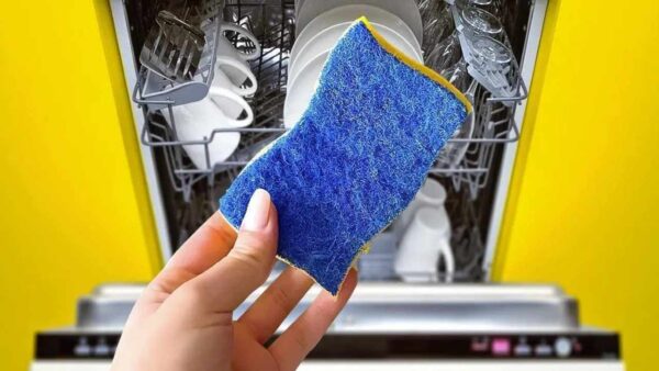 Geschirrspüler, immer einen Schwamm auf das Geschirr legen, bevor Sie ihn starten: der Grund