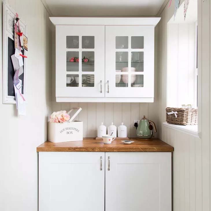 Küche mit Nut und Feder