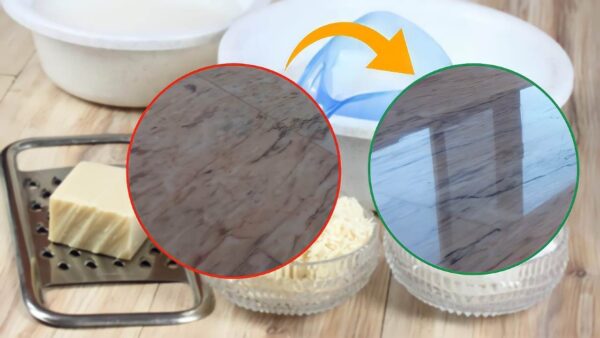 Glänzende Böden, bereiten Sie dieses Reinigungsmittel zum Selbermachen zu: Drei Zutaten genügen