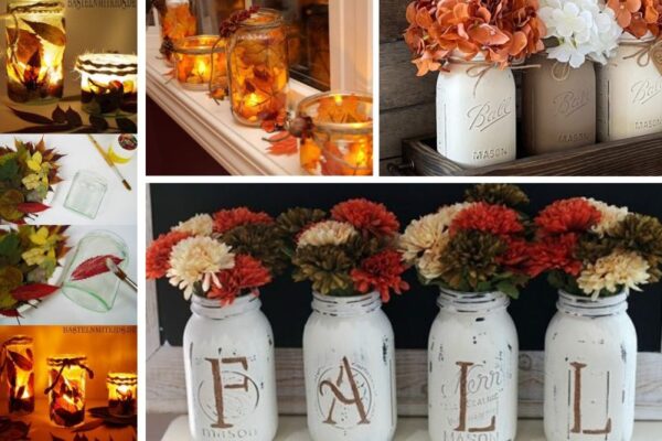 Gläser recyceln: Viele Ideen, um Ihr Zuhause für den Herbst zu dekorieren