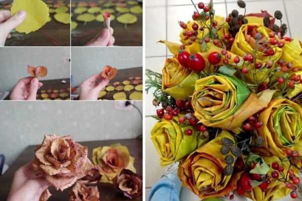 Herbstlaub: Sehen Sie, was ich mit einfachen Blättern für Sie kreiere!