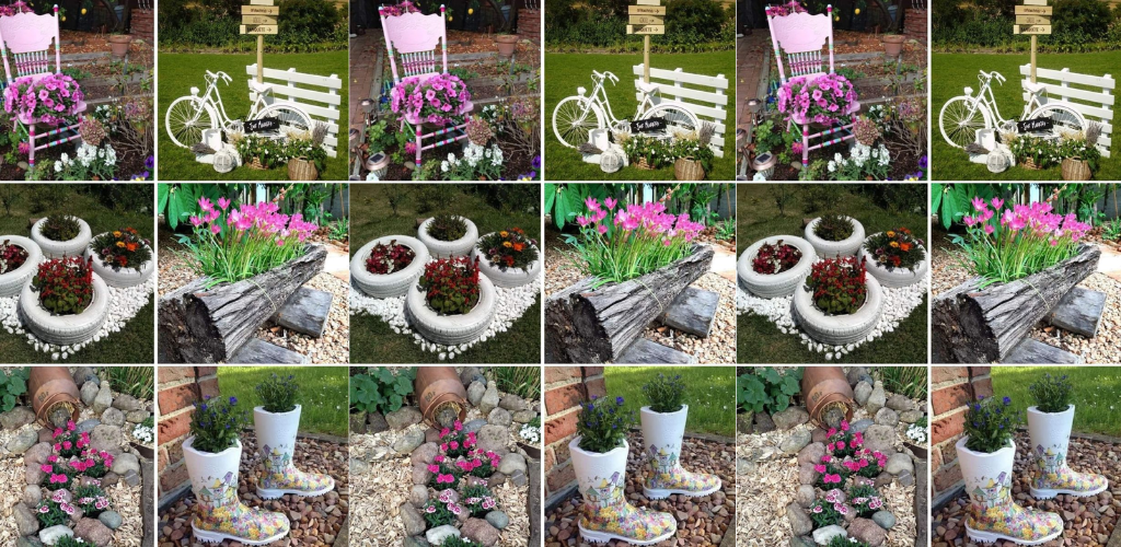 Ideen zur Verschönerung Ihres Gartens mit recycelten Gegenständen
