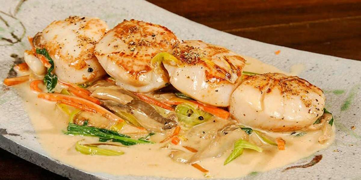 Jakobsmuscheln mit Lauch ideal für Weihnachten, ultra zart schmelzend!