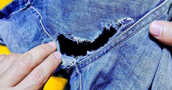 Jeans mit Löchern? Machen Sie es wie neu, ohne Spuren zu hinterlassen: 2 Minuten sind genug