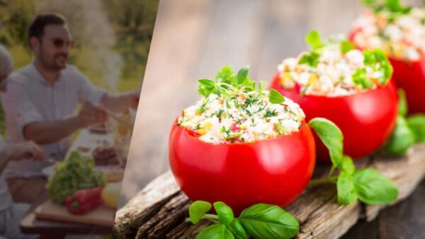 Kalt gefüllte Tomaten, nichts ist köstlicher und erfrischender: Mit 3 Euro haben Sie ein Mittagessen