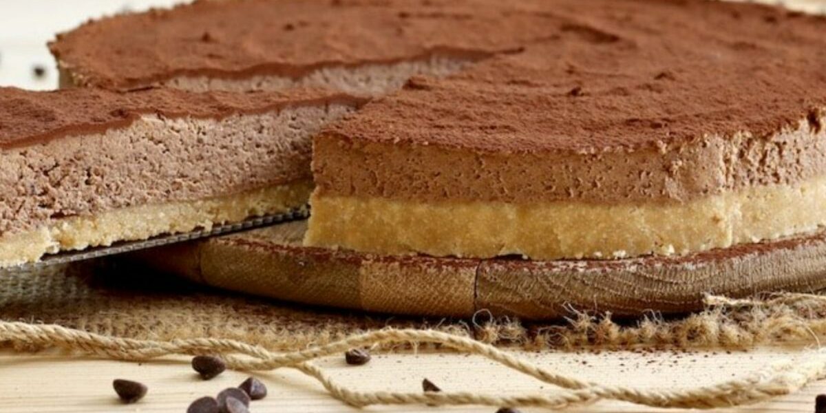 Käsekuchen mit Schokolade und Mascarpone ohne Backen