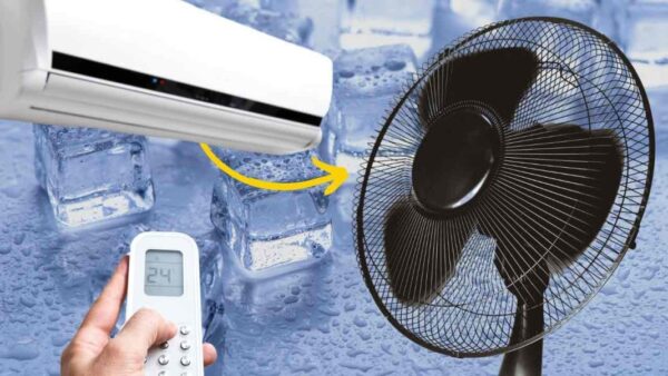 Lüfter, wie man ihn mit 50 Cent in eine Klimaanlage verwandelt: Noch nie war ein Haus so cool