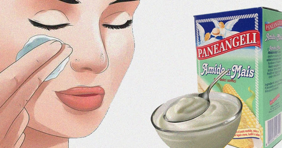 Maisstärkemaske gegen Falten: glatte und sehr jugendliche Haut