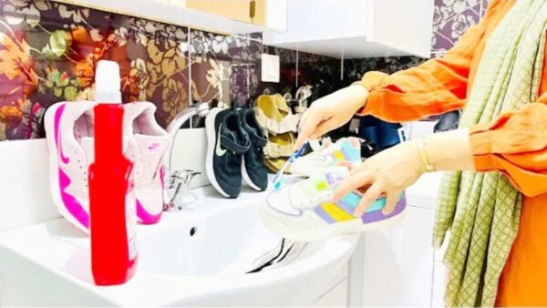 Makellose Schuhe ohne Waschmaschine, diese 2 einfachen Zutaten genügen