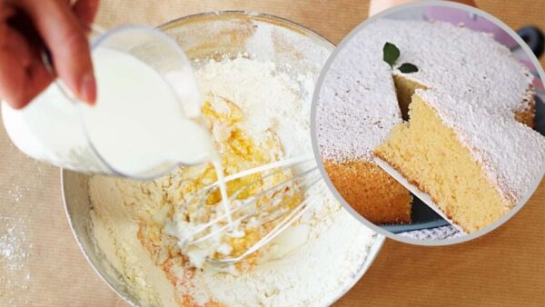 Milchkuchen, noch nie hat ein Dessert in einer Minute so gut geschmeckt: außergewöhnlich | Nur 150 kcal