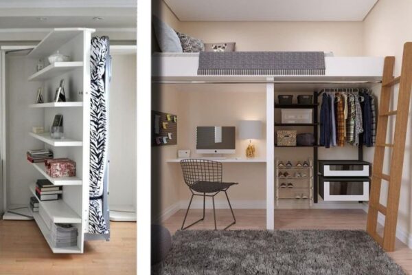 Platzsparende Betten: viele geniale Lösungen für die Einrichtung kleiner Räume